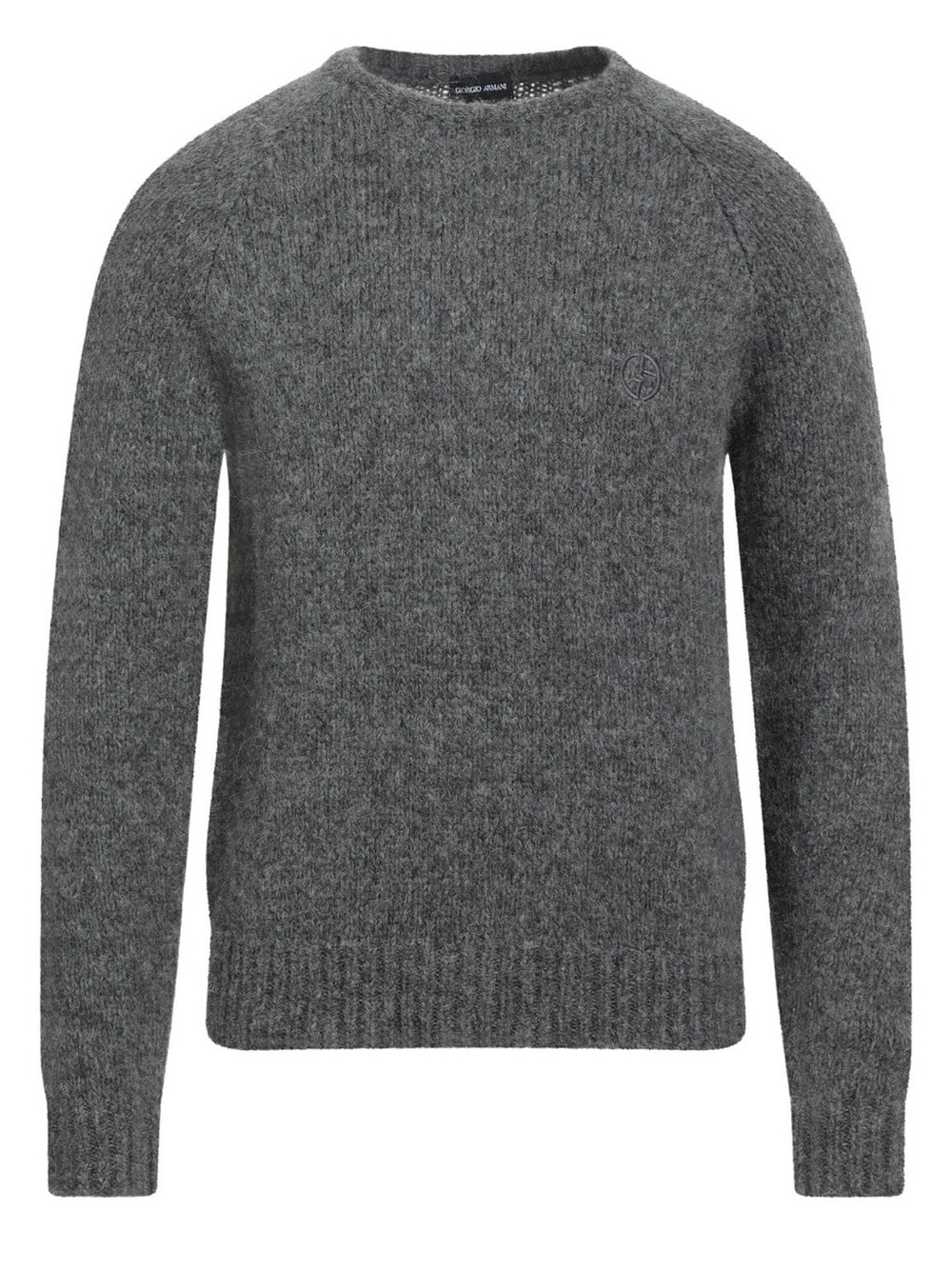 Giorgio Armani Men's Charcoal Gray Crewneck Sweater
